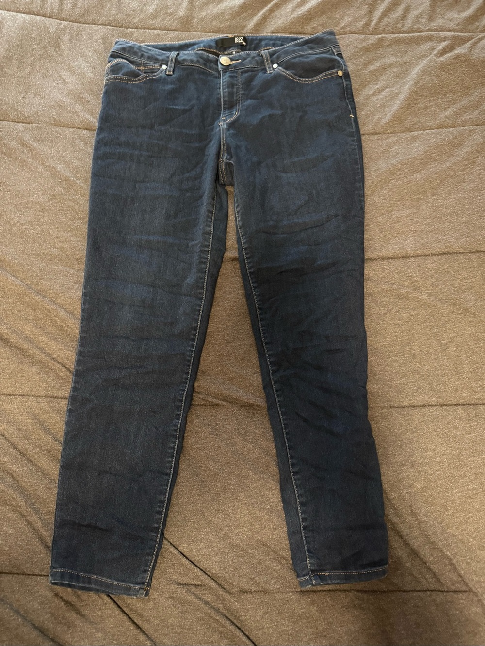 Dark Blue Women's Slim Straight Jeans